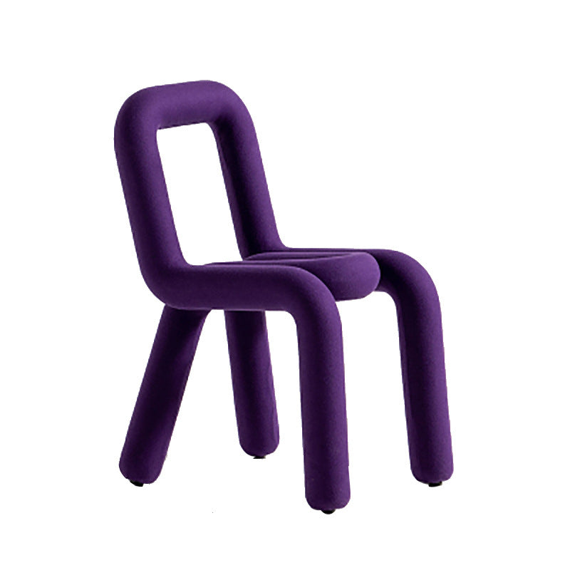 16.14" Wide Scandinavian Style Single Sofa Chair Fixed Back Parsons Chair Purple Clearhalo 'Accent Chairs' 'accent_chairs' 'Chairs & Seating' 'furn' 'furn_accent_chairs' 'Furniture' 'Living Room Furniture' 5786494