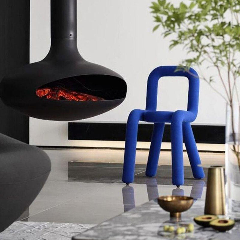 16.14" Wide Scandinavian Style Single Sofa Chair Fixed Back Parsons Chair Blue Clearhalo 'Accent Chairs' 'accent_chairs' 'Chairs & Seating' 'furn' 'furn_accent_chairs' 'Furniture' 'Living Room Furniture' 5786496