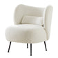 27.5"Wide Pillow Back Armless Slipper Accent Chair for Bedroom Clearhalo 'Accent Chairs' 'accent_chairs' 'Chairs & Seating' 'furn' 'furn_accent_chairs' 'Furniture' 'Living Room Furniture' 5786516