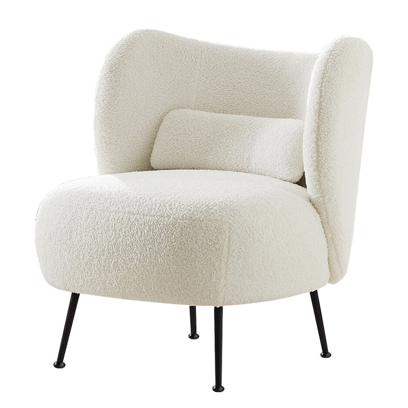 27.5"Wide Pillow Back Armless Slipper Accent Chair for Bedroom Clearhalo 'Accent Chairs' 'accent_chairs' 'Chairs & Seating' 'furn' 'furn_accent_chairs' 'Furniture' 'Living Room Furniture' 5786516