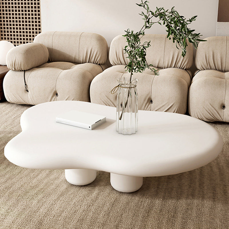 11.81" Tall Scandinavian Style Cocktail Table 4 Legs Coffee Table Clearhalo 'Coffee & Accent Tables' 'Coffee Tables' 'coffee_tables' 'furn' 'furn_coffee_tables' 'Furniture' 'Living Room Furniture' 5786552