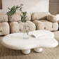 11.81" Tall Scandinavian Style Cocktail Table 4 Legs Coffee Table 39"L x 28"W x 12"H White Clearhalo 'Coffee & Accent Tables' 'Coffee Tables' 'coffee_tables' 'furn' 'furn_coffee_tables' 'Furniture' 'Living Room Furniture' 5786565