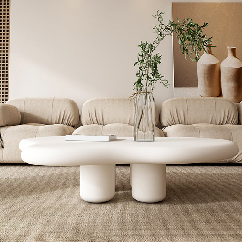 11.81" Tall Scandinavian Style Cocktail Table 4 Legs Coffee Table Clearhalo 'Coffee & Accent Tables' 'Coffee Tables' 'coffee_tables' 'furn' 'furn_coffee_tables' 'Furniture' 'Living Room Furniture' 5786566