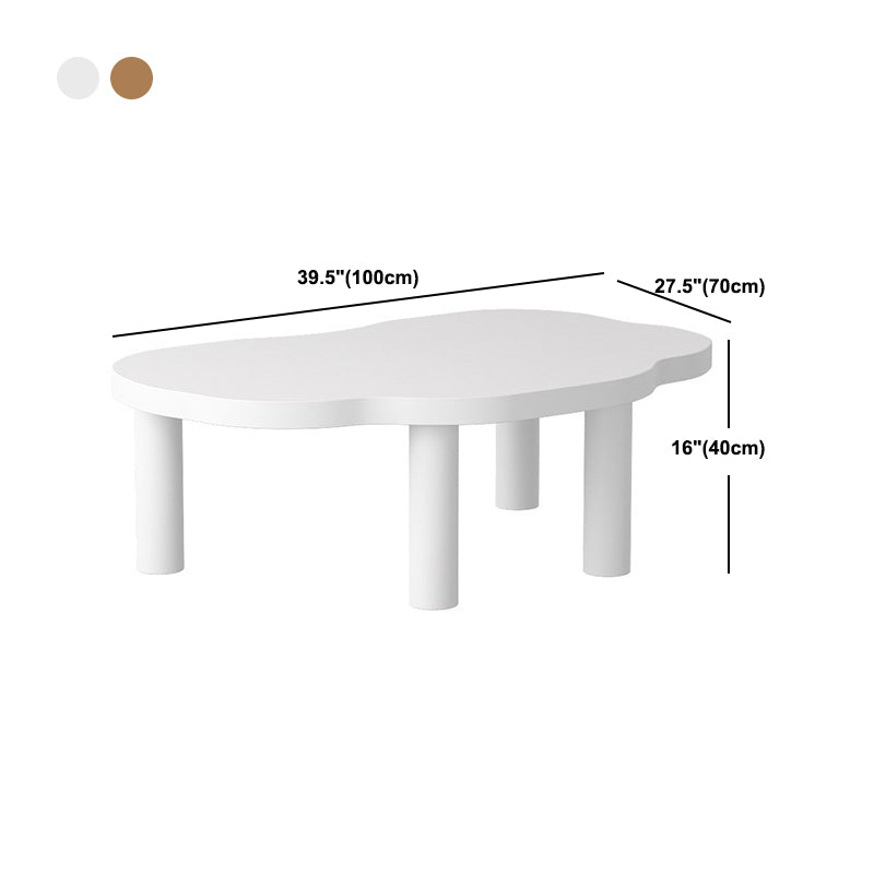 27,56 pollici di largo scandinavo tavolino da cocktail in legno massiccio