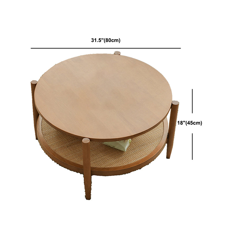 Tavolino da caffè rotondo a 4 gambe scandinavi per camera da letto