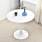 29.13" Tall Contemporary Style Coffee Cocktail Table Pedestal Round Coffee Table Clearhalo 'Coffee & Accent Tables' 'Coffee Tables' 'coffee_tables' 'furn' 'furn_coffee_tables' 'Furniture' 'Living Room Furniture' 5786634