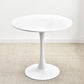 29.13" Tall Contemporary Style Coffee Cocktail Table Pedestal Round Coffee Table 31.5"L x 31.5"W x 29.1"H White Clearhalo 'Coffee & Accent Tables' 'Coffee Tables' 'coffee_tables' 'furn' 'furn_coffee_tables' 'Furniture' 'Living Room Furniture' 5786635