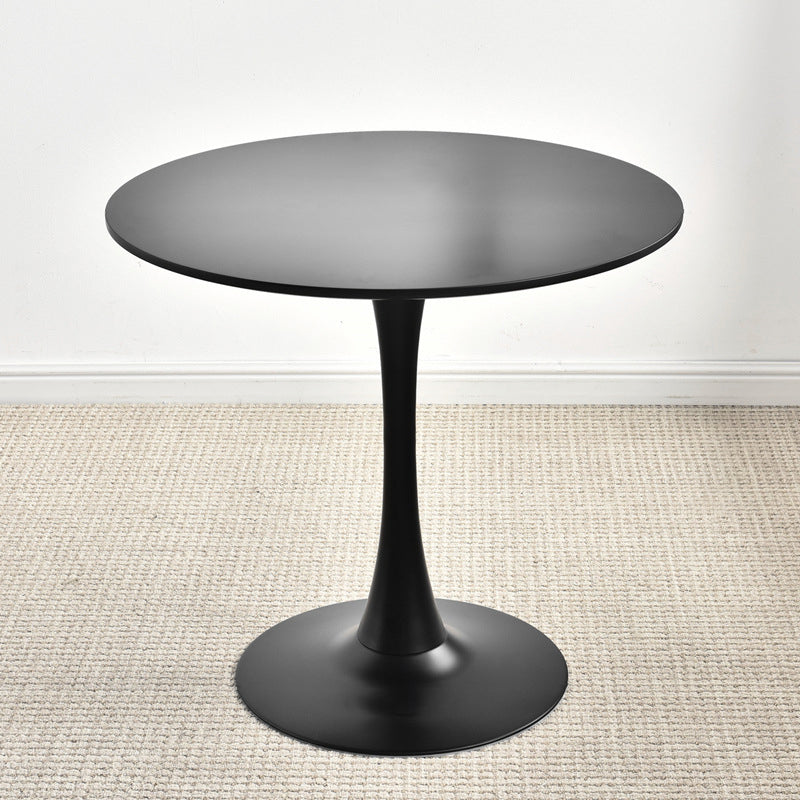 29.13" Tall Contemporary Style Coffee Cocktail Table Pedestal Round Coffee Table 31.5"L x 31.5"W x 29.1"H Black Clearhalo 'Coffee & Accent Tables' 'Coffee Tables' 'coffee_tables' 'furn' 'furn_coffee_tables' 'Furniture' 'Living Room Furniture' 5786652
