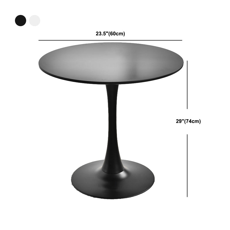 29.13" Tall Contemporary Style Coffee Cocktail Table Pedestal Round Coffee Table Clearhalo 'Coffee & Accent Tables' 'Coffee Tables' 'coffee_tables' 'furn' 'furn_coffee_tables' 'Furniture' 'Living Room Furniture' 5786653