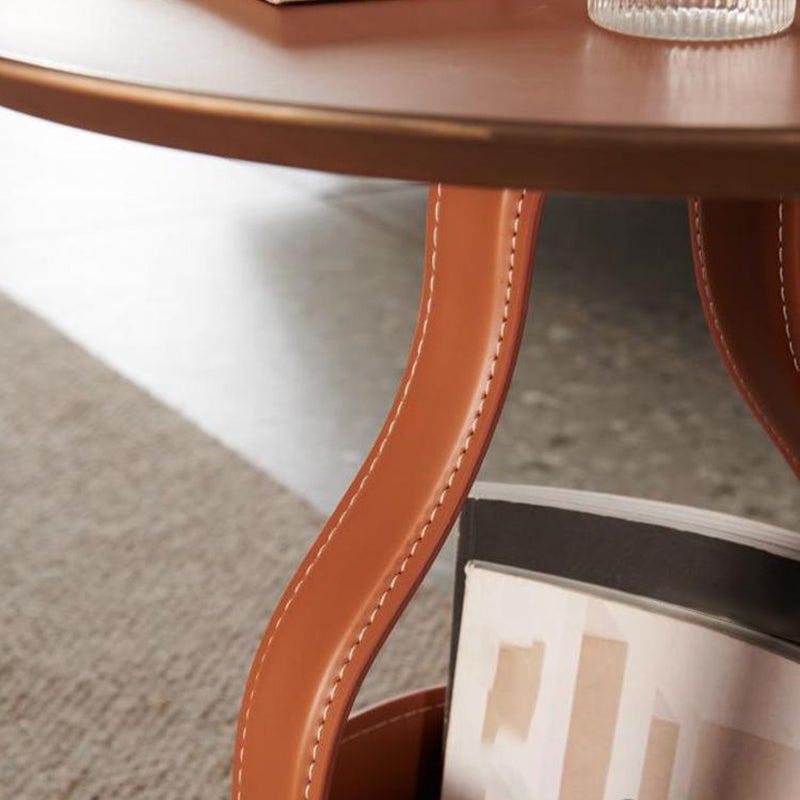 20.87" Tall Mid-century Style Coffee Cocktail Table Pedestal Coffee Table Clearhalo 'Coffee & Accent Tables' 'Coffee Tables' 'coffee_tables' 'furn' 'furn_coffee_tables' 'Furniture' 'Living Room Furniture' 5786677