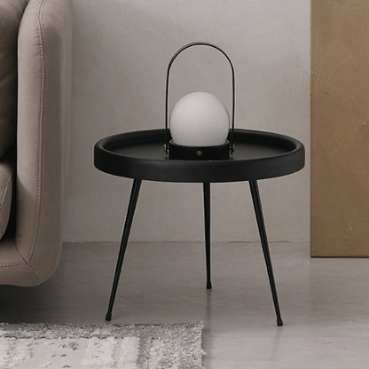 Scandinavian 3 Legs Coffee Table Round Wooden Coffee Table for Living Room 16"L x 16"W x 19"H Clearhalo 'Coffee & Accent Tables' 'Coffee Tables' 'coffee_tables' 'furn' 'furn_coffee_tables' 'Furniture' 'Living Room Furniture' 5786715