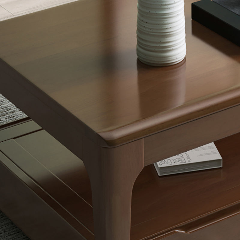 17.72" Tall Contemporary Style Coffee Cocktail Table Wooden Coffee Table Clearhalo 'Coffee & Accent Tables' 'Coffee Tables' 'coffee_tables' 'furn' 'furn_coffee_tables' 'Furniture' 'Living Room Furniture' 5786746