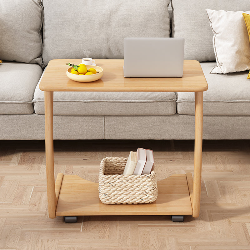 25.59" Tall Contemporary Style Coffee Cocktail Table Solid Wood Coffee Table Clearhalo 'Coffee & Accent Tables' 'Coffee Tables' 'coffee_tables' 'furn' 'furn_coffee_tables' 'Furniture' 'Living Room Furniture' 5786760