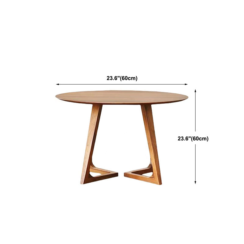 Scandinavian Coffee Cocktail Table Round Wooden Coffee Table Set for Living Room