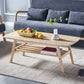 4 Legs 1 Coffee Table Modern Rectangular Solid Wood Coffee Table 47"L x 22"W x 18"H Natural Shelves Included Clearhalo 'Coffee & Accent Tables' 'Coffee Tables' 'coffee_tables' 'furn' 'furn_coffee_tables' 'Furniture' 'Living Room Furniture' 5786949