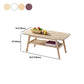 4 Legs 1 Coffee Table Modern Rectangular Solid Wood Coffee Table Clearhalo 'Coffee & Accent Tables' 'Coffee Tables' 'coffee_tables' 'furn' 'furn_coffee_tables' 'Furniture' 'Living Room Furniture' 5786968
