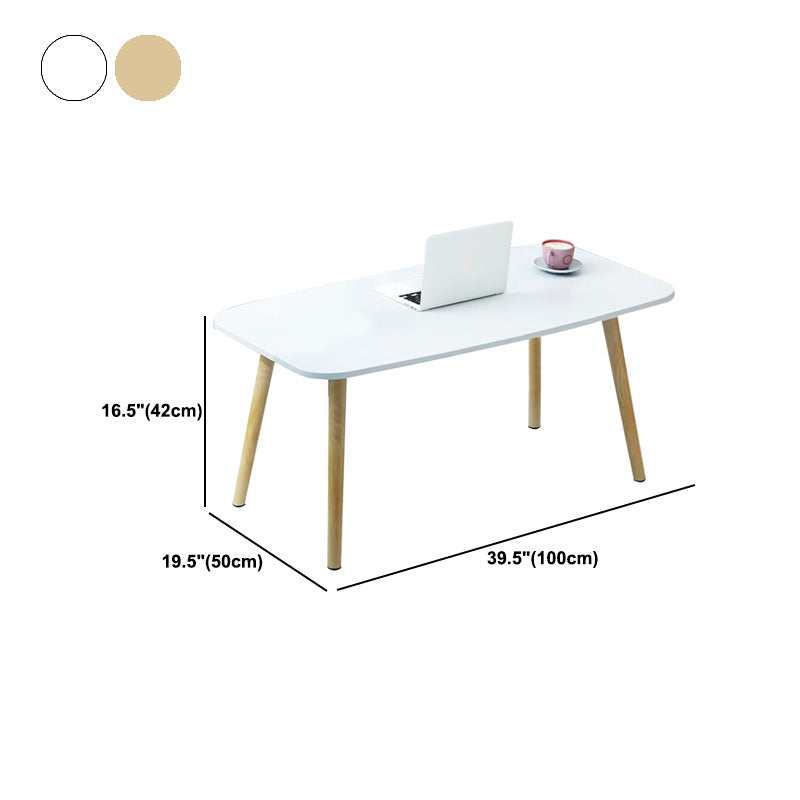 Tavolino moderno di legno rettangolare 16,5 "H 4 gambe tavolo da cocktail