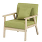 Linen Chair 25.1" L X24.4"W X28.3"H Removable Cushions Chair for Living Room Green Clearhalo 'Accent Chairs' 'accent_chairs' 'Chairs & Seating' 'furn' 'furn_accent_chairs' 'Furniture' 'Living Room Furniture' 5787068