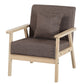 Linen Chair 25.1" L X24.4"W X28.3"H Removable Cushions Chair for Living Room Coffee Clearhalo 'Accent Chairs' 'accent_chairs' 'Chairs & Seating' 'furn' 'furn_accent_chairs' 'Furniture' 'Living Room Furniture' 5787075