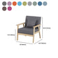 Linen Chair 25.1" L X24.4"W X28.3"H Removable Cushions Chair for Living Room Clearhalo 'Accent Chairs' 'accent_chairs' 'Chairs & Seating' 'furn' 'furn_accent_chairs' 'Furniture' 'Living Room Furniture' 5787080