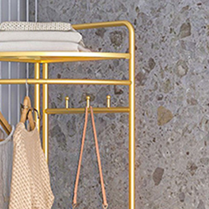 Industrial Hall Stand Metal Shelving Included Free Standing Entryway Kit Coat Hanger Clearhalo 'Entry & Mudroom Furniture' 'furn' 'furn_hall_tree_coat_racks' 'Furniture' 'Hall Trees & Coat Racks' 'hall_tree_coat_racks' 5787519