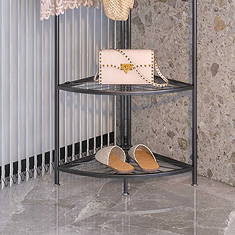 Industrial Hall Stand Metal Shelving Included Free Standing Entryway Kit Coat Hanger Clearhalo 'Entry & Mudroom Furniture' 'furn' 'furn_hall_tree_coat_racks' 'Furniture' 'Hall Trees & Coat Racks' 'hall_tree_coat_racks' 5787521