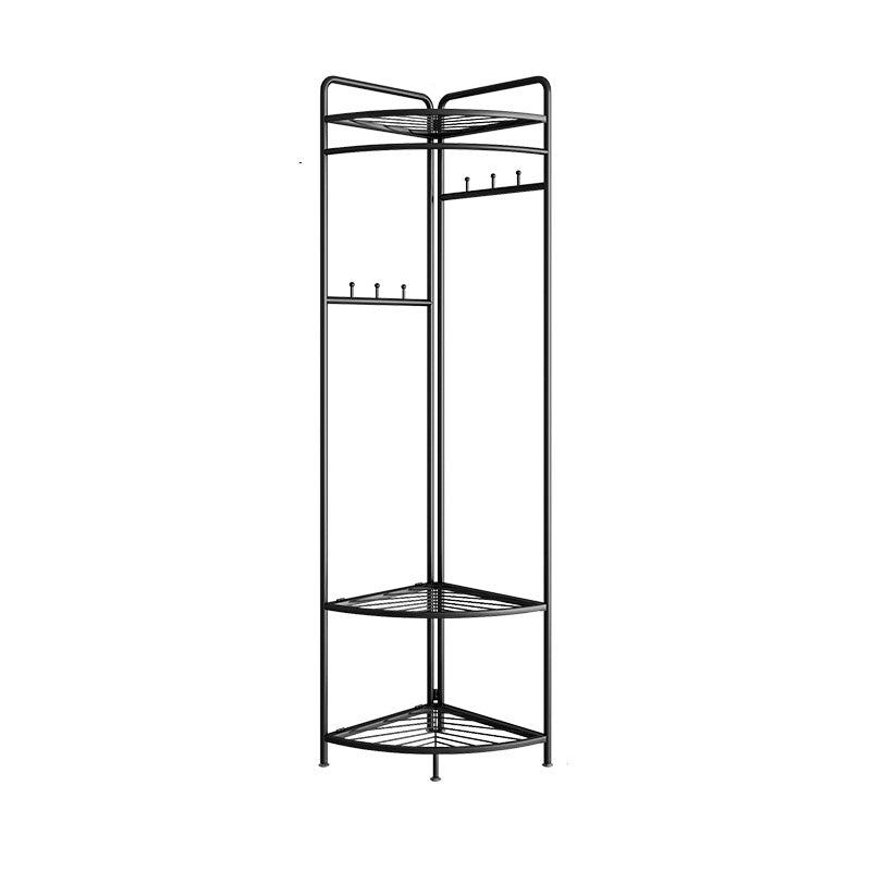 Industrial Hall Stand Metal Shelving Included Free Standing Entryway Kit Coat Hanger Clearhalo 'Entry & Mudroom Furniture' 'furn' 'furn_hall_tree_coat_racks' 'Furniture' 'Hall Trees & Coat Racks' 'hall_tree_coat_racks' 5787522