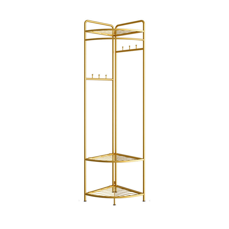 Industrial Hall Stand Metal Shelving Included Free Standing Entryway Kit Coat Hanger Clearhalo 'Entry & Mudroom Furniture' 'furn' 'furn_hall_tree_coat_racks' 'Furniture' 'Hall Trees & Coat Racks' 'hall_tree_coat_racks' 5787524