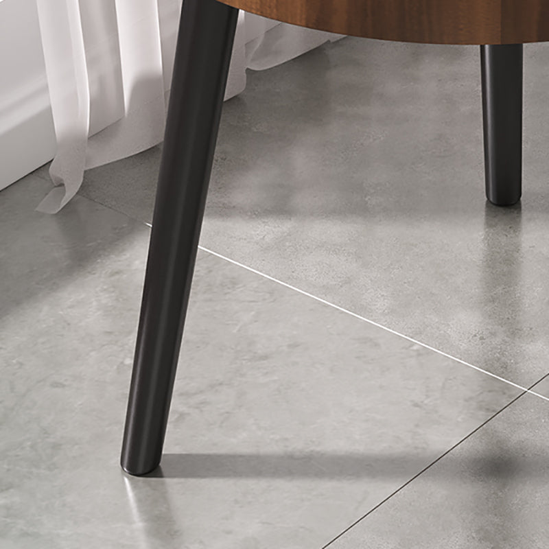 Table de l'extrémité moderne de 3 jambes en bois massif minimaliste