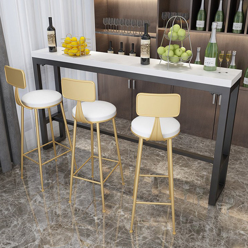 Tavolo da bar rettangolo in stile glam tavolo da pranzo in legno in legno solido