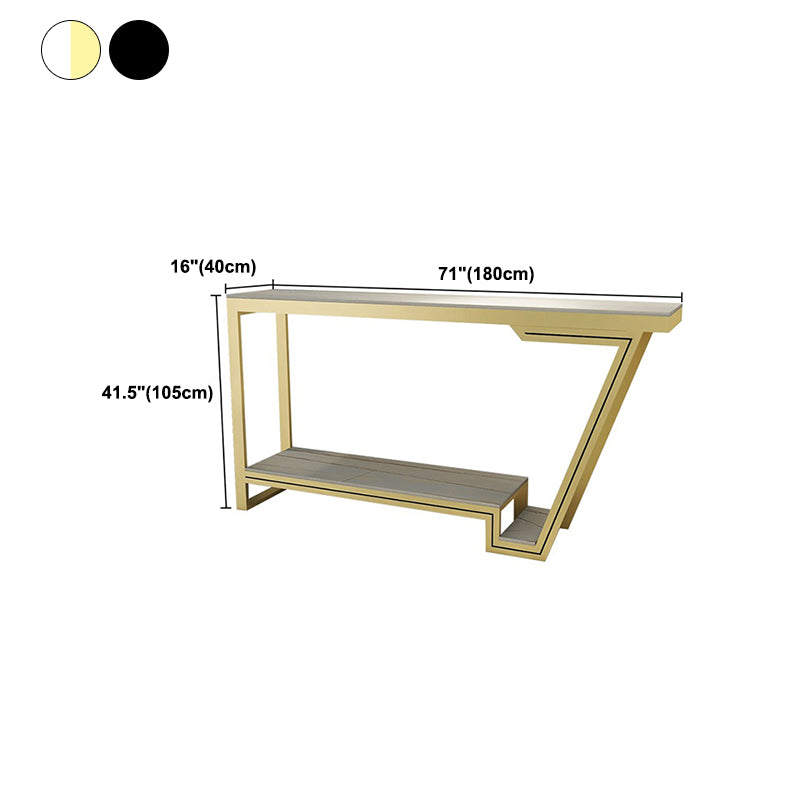 Tavolo da bistrot top in pietra lucidata tavolo da pub glam con base metallica