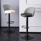 Modern Adjustable Height Stool Matte Finish Upholstered Bar Stools