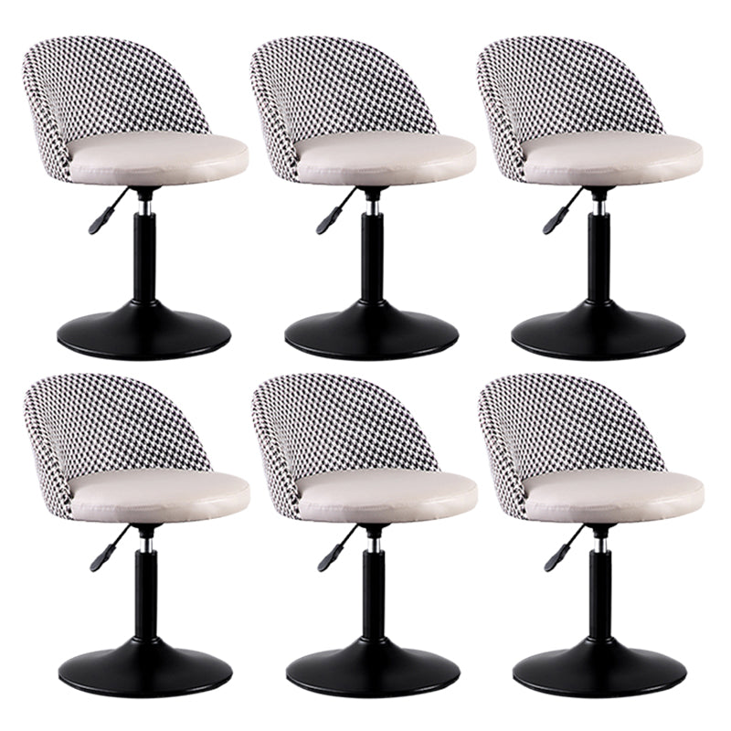 Modern Adjustable Height Stool Matte Finish Upholstered Bar Stools