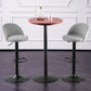 Modern Adjustable Height Stool Matte Finish Upholstered Bar Stools