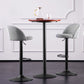 Modern Adjustable Height Stool Matte Finish Upholstered Bar Stools