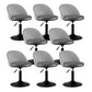 Modern Adjustable Height Stool Matte Finish Upholstered Bar Stools