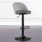 Modern Adjustable Height Stool Matte Finish Upholstered Bar Stools