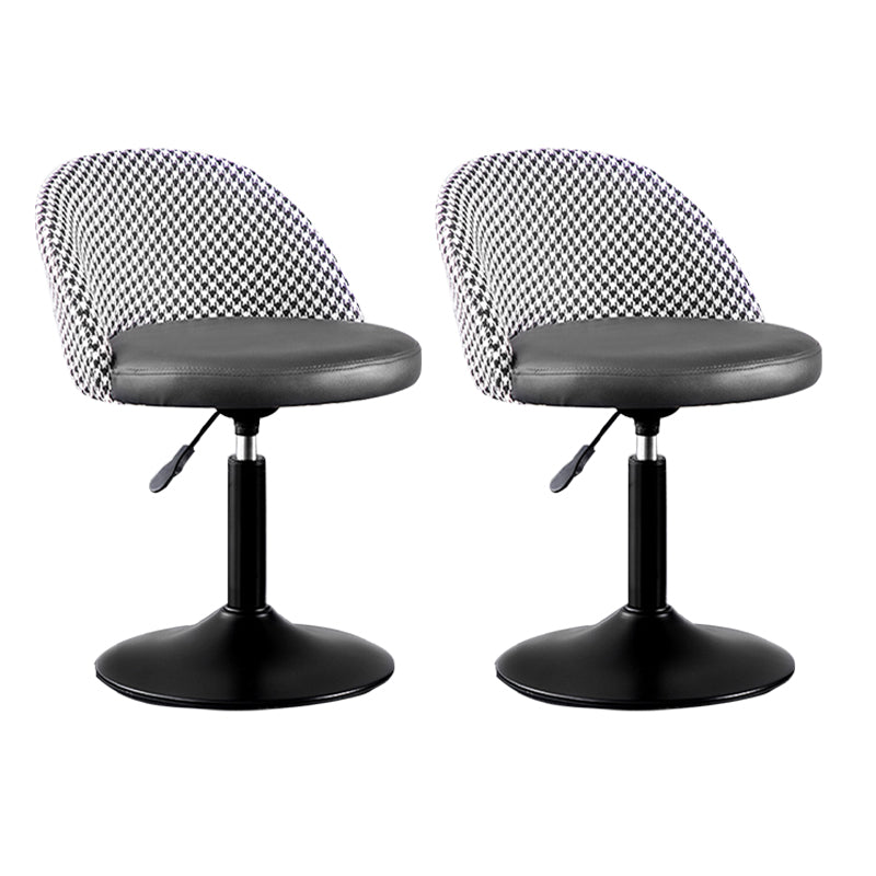 Modern Adjustable Height Stool Matte Finish Upholstered Bar Stools