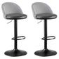 Modern Adjustable Height Stool Matte Finish Upholstered Bar Stools