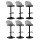 Modern Adjustable Height Stool Matte Finish Upholstered Bar Stools