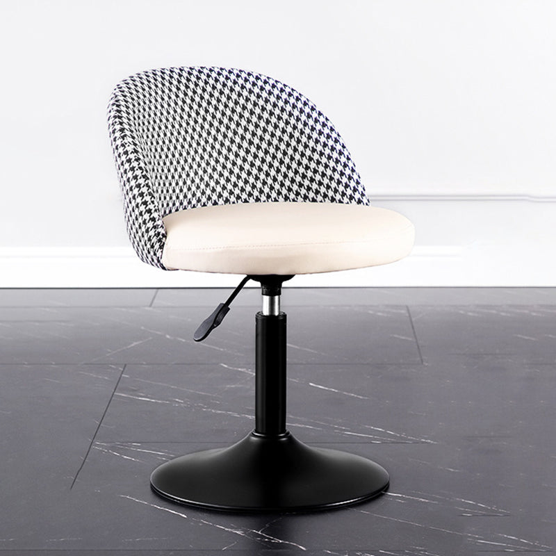 Modern Adjustable Height Stool Matte Finish Upholstered Bar Stools