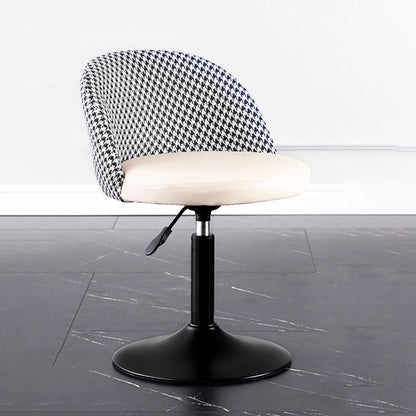 Modern Adjustable Height Stool Matte Finish Upholstered Bar Stools