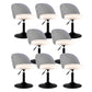 Modern Adjustable Height Stool Matte Finish Upholstered Bar Stools