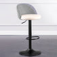 Modern Adjustable Height Stool Matte Finish Upholstered Bar Stools