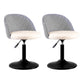 Modern Adjustable Height Stool Matte Finish Upholstered Bar Stools