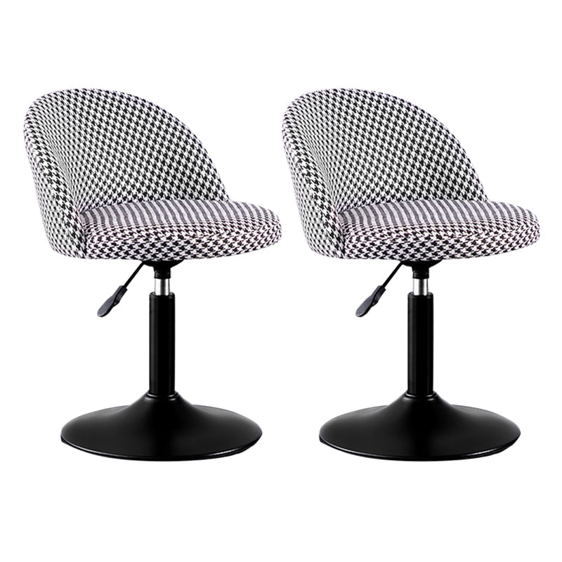 Modern Adjustable Height Stool Matte Finish Upholstered Bar Stools