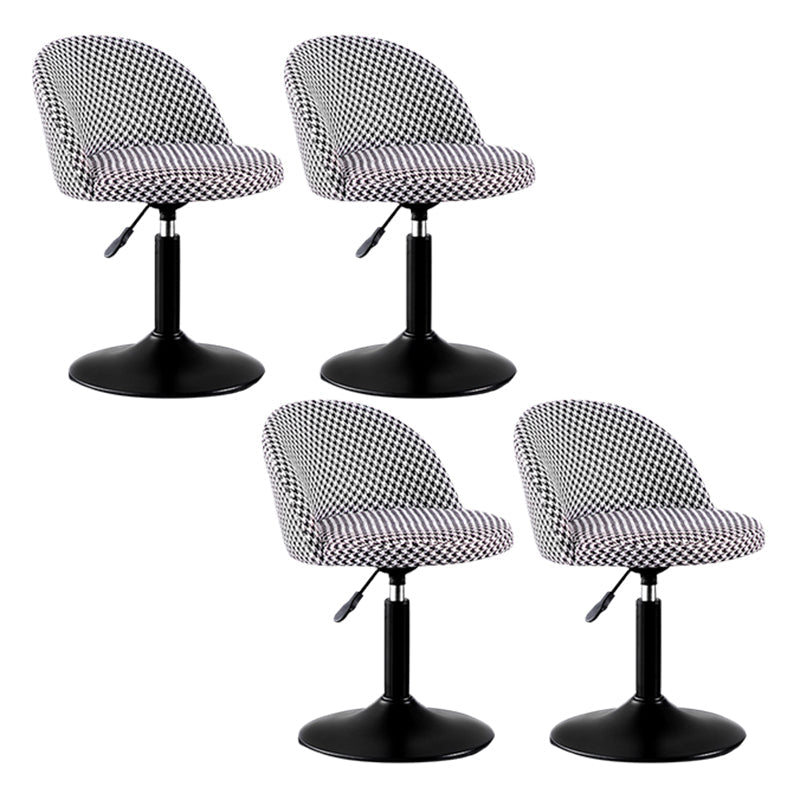 Modern Adjustable Height Stool Matte Finish Upholstered Bar Stools