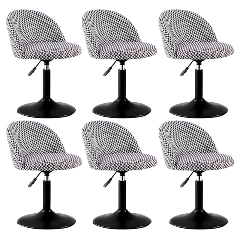 Modern Adjustable Height Stool Matte Finish Upholstered Bar Stools