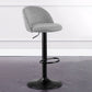 Modern Adjustable Height Stool Matte Finish Upholstered Bar Stools