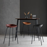 Faux Leather Armless Counter Stool Industrial Bristol Bucket Bar Chair Clearhalo 'Bar Furniture' 'Bar Stools' 'bar_stools' 'furn' 'furn_bar_stools' 'Furniture' 'Kitchen & Dining Furniture' 5790376